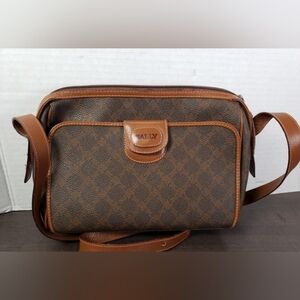 🇨🇭🇨🇭Bally🇨🇭🇨🇭 Switzerland Brown Diamond Leather Crossbody Bag